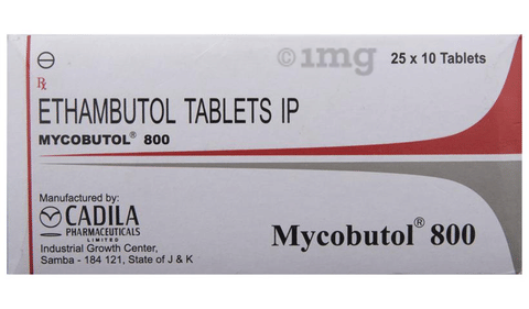 Mycobutol 800 Tablet image