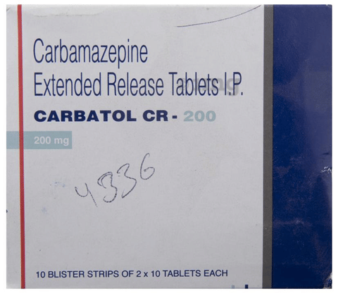 Carbatol CR 200 Tablet image