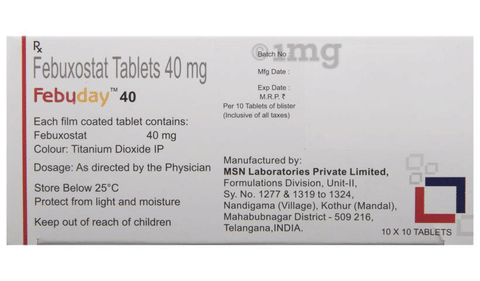 Febuday 40 Tablet image