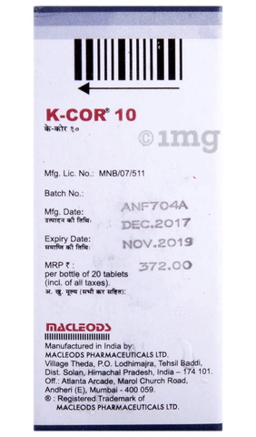 K-Cor 10 Tablet image K-Cor 10 Tablet image