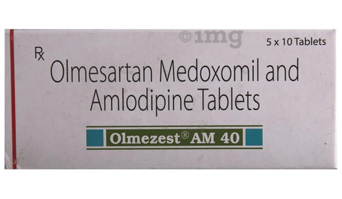 Olmezest AM 40 Tablet image Olmezest AM 40 Tablet image
