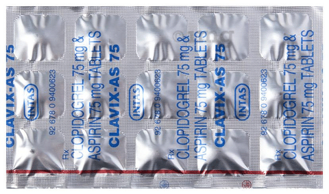Clavix As 75 Tablet View Uses Side Effects Price And Substitutes 1mg