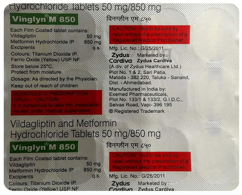 Vinglyn M 850 Tablet
