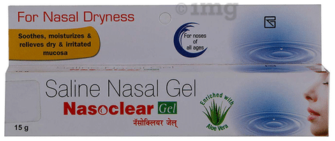Saline outlet nasal gel
