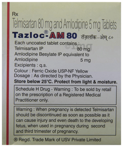 TAZloC-AM 80 Tablet image TAZloC-AM 80 Tablet image