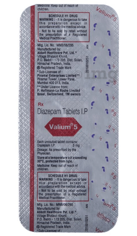 Valium 5 Tablet image Valium 5 Tablet image