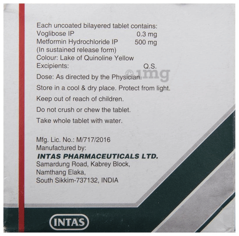 Voglitab-M 0.3 Tablet SR image Voglitab-M 0.3 Tablet SR image