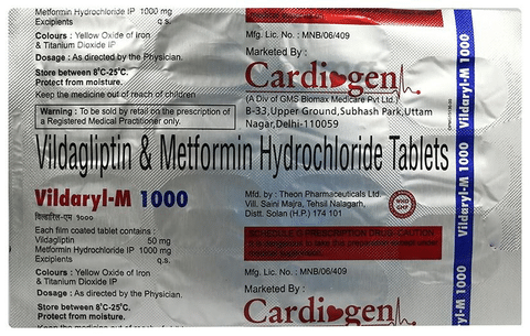 Vildaryl-M 1000 Tablet