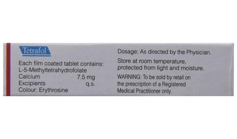 Tetrafol L-Methylfolate Tablet image
