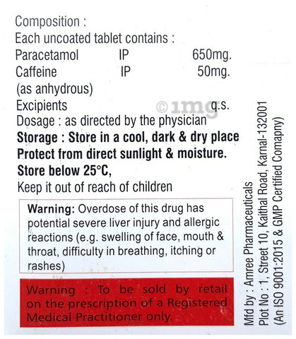 Dolocaf Extra Tablet image