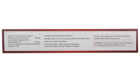 Formin Plus  500 Tablet SR image