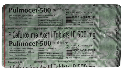 Pulmocef 500 Tablet image