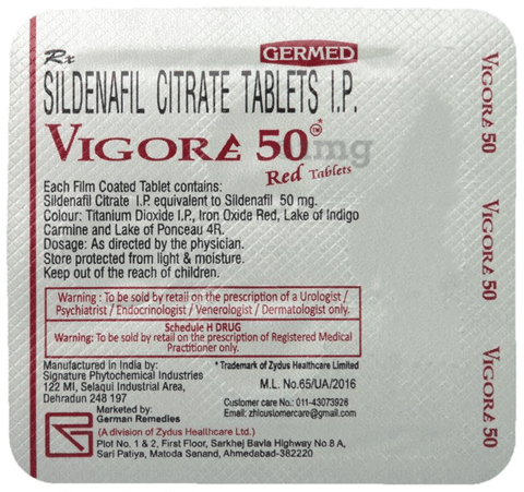 Vigore 50 Red Tablet image