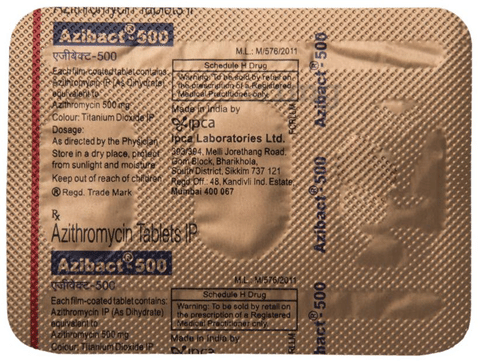 Azibact 500 Tablet image