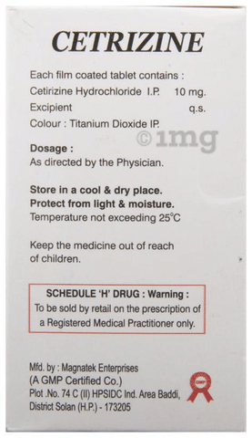 Cetrizine Tablet