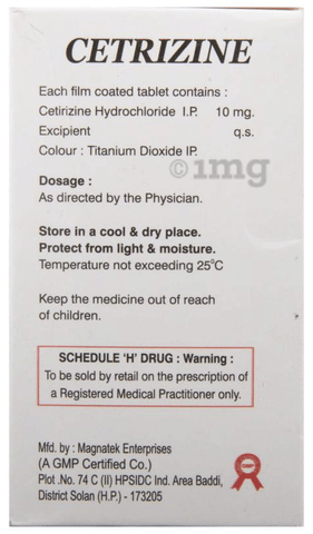 Cetrizine Tablet image