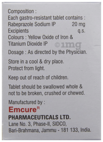 Rabifast 20 Tablet image