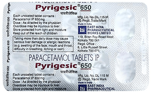 Pyrigesic 650 Tablet image