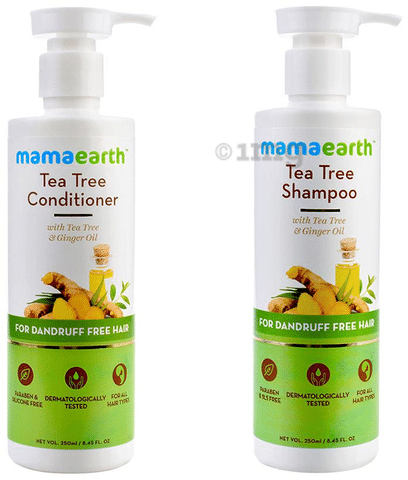 Mamaearth Tea Tree Anti-Dandruff Hair Kit (Shampoo & Conditioner, 250ml  Each): Buy Kit of 2 bottles at best price in India | 1mg