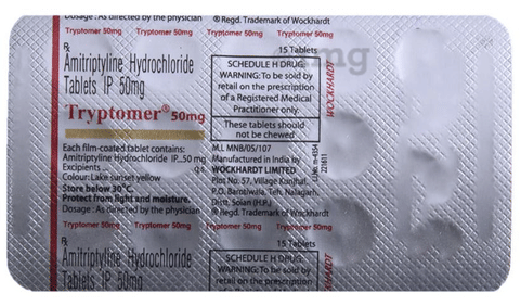 Tryptomer 50mg Tablet image Tryptomer 50mg Tablet image