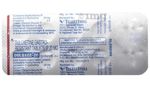 Duloxee 20 Tablet image