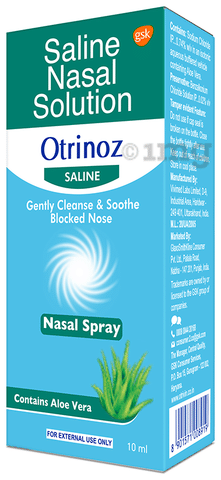 Otrinoz saline nasal hotsell spray 10ml
