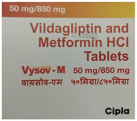Vysov-M 850mg/50mg Tablet image Vysov-M 850mg/50mg Tablet image