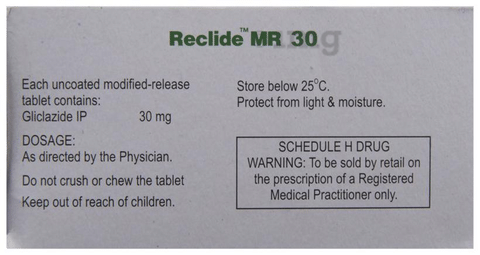 Reclide MR 30 Tablet
