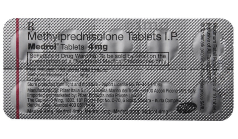 Medrol 4mg Tablet image