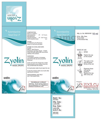 Zyolin Nasal Drops image