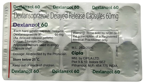 Dexlanzol 60 Capsule DR image