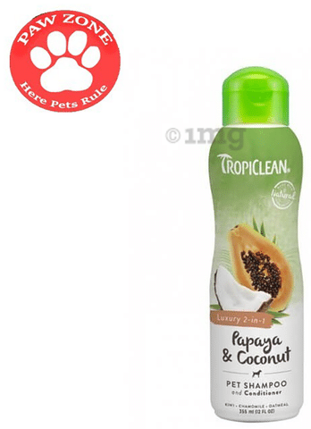 Tropiclean Papaya Coconut Pet Shampoo and Conditioner Buy