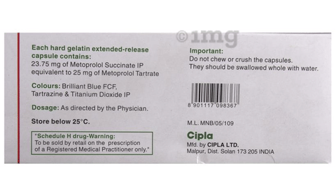 Metolar XR 25 Capsule image