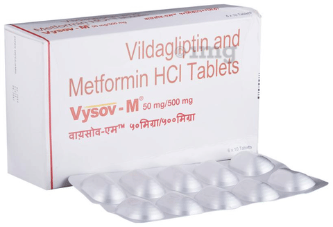 Vysov-M 500mg/50mg Tablet image Vysov-M 500mg/50mg Tablet image