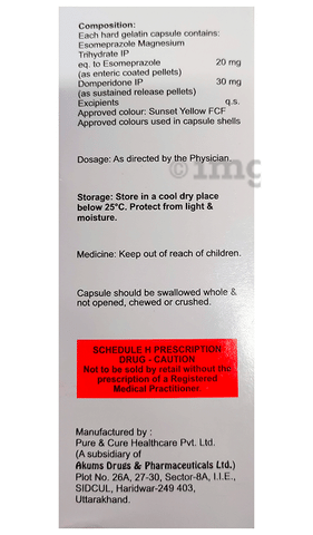 Esoz D 20 Capsule SR image