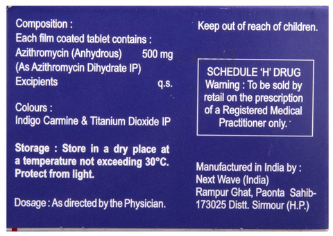 Azithromycin tablets zady 500