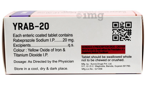 Yrab 20mg Tablet image Yrab 20mg Tablet image