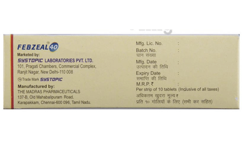 Febzeal 40 Tablet image Febzeal 40 Tablet image