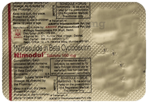 Nimodol 100mg Tablet image