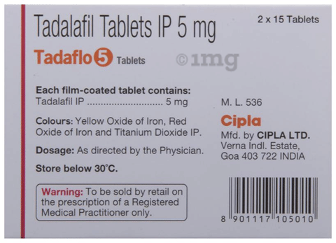 Tadaflo 5 Tablet image Tadaflo 5 Tablet image