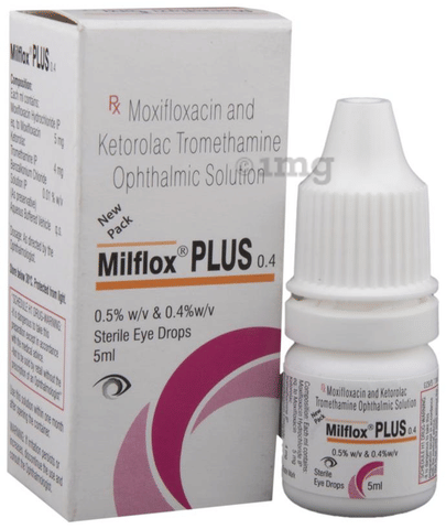 Milflox Plus 0.4 Sterlie Eye Drops