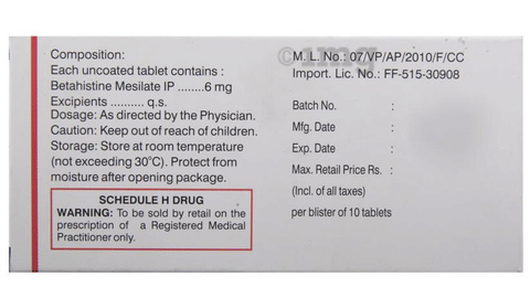 Merislon 6 Tablet image