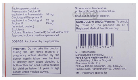 Rosuva Gold 10 Capsule image Rosuva Gold 10 Capsule image
