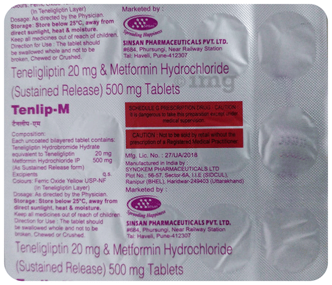 Tenlip-M Tablet SR image Tenlip-M Tablet SR image
