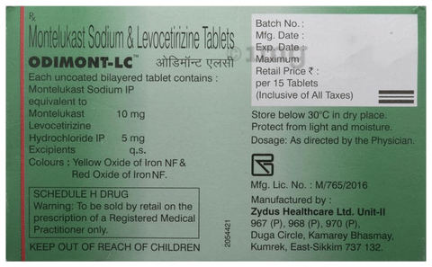 Odimont-LC Tablet image