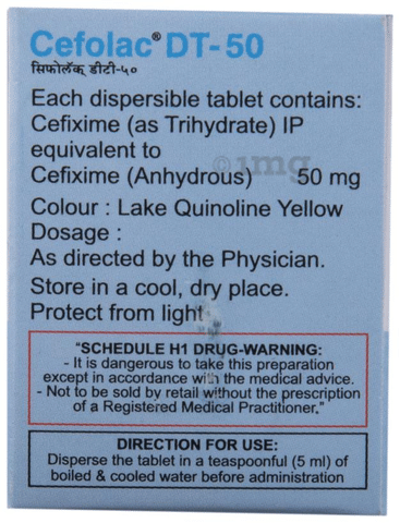 Cefolac DT 50 Tablet image