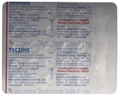 Teczine CP Tablet View Uses Side Effects Price and Substitutes
