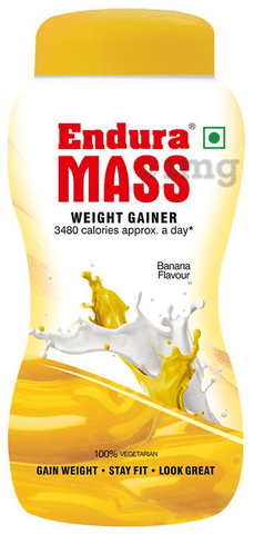 Endura Mass Weight Gainer Banana: Buy jar of 1 kg Powder at ...