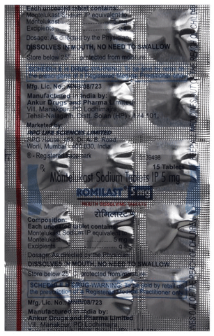 Romilast 5mg Tablet MD image Romilast 5mg Tablet MD image