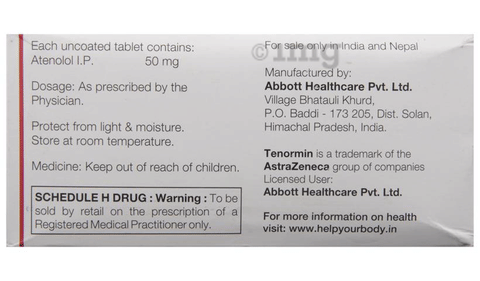 tenormin 50mg tabs